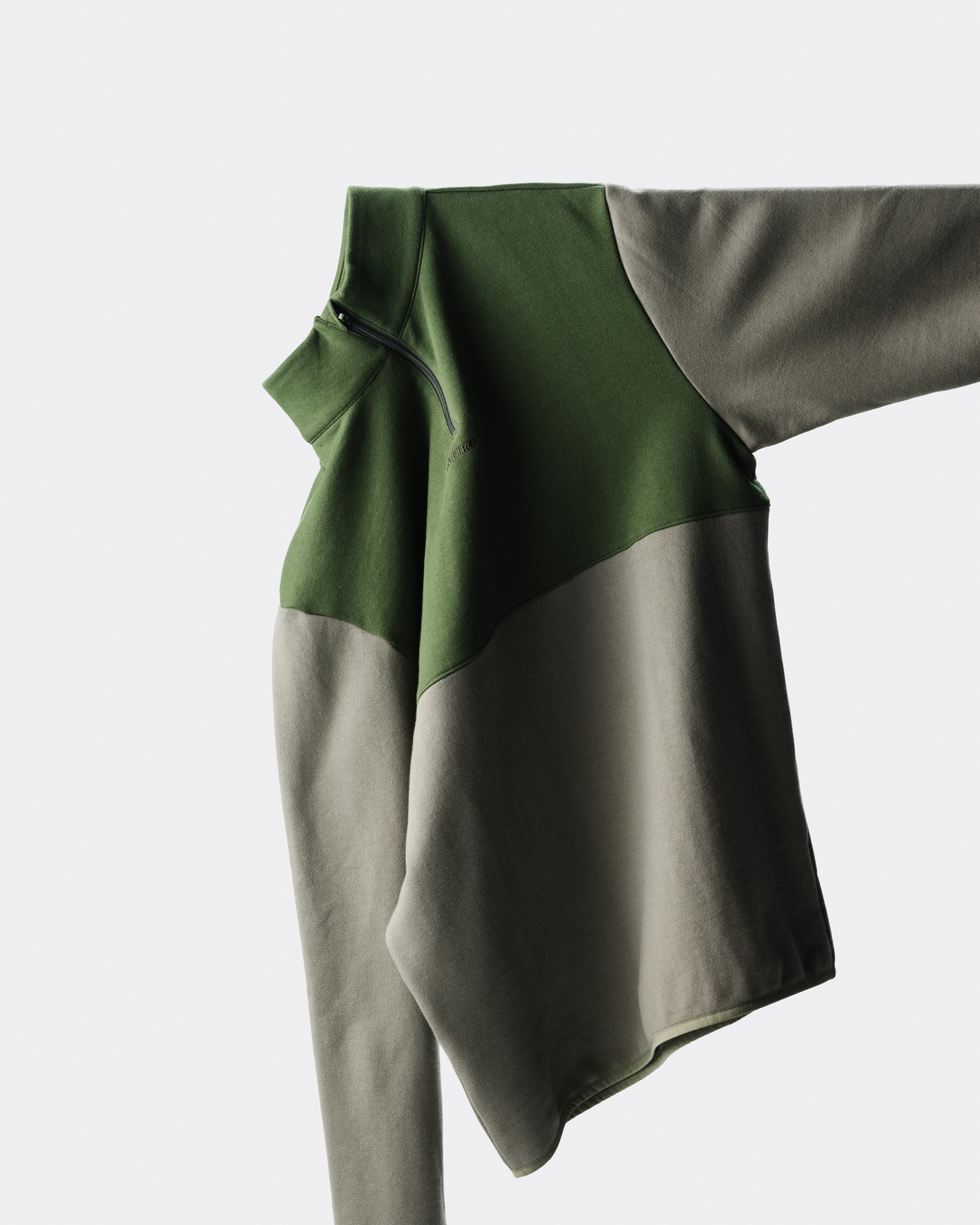 Quarter zip long sleeve - Four Leaf Clover / Douglas Fir