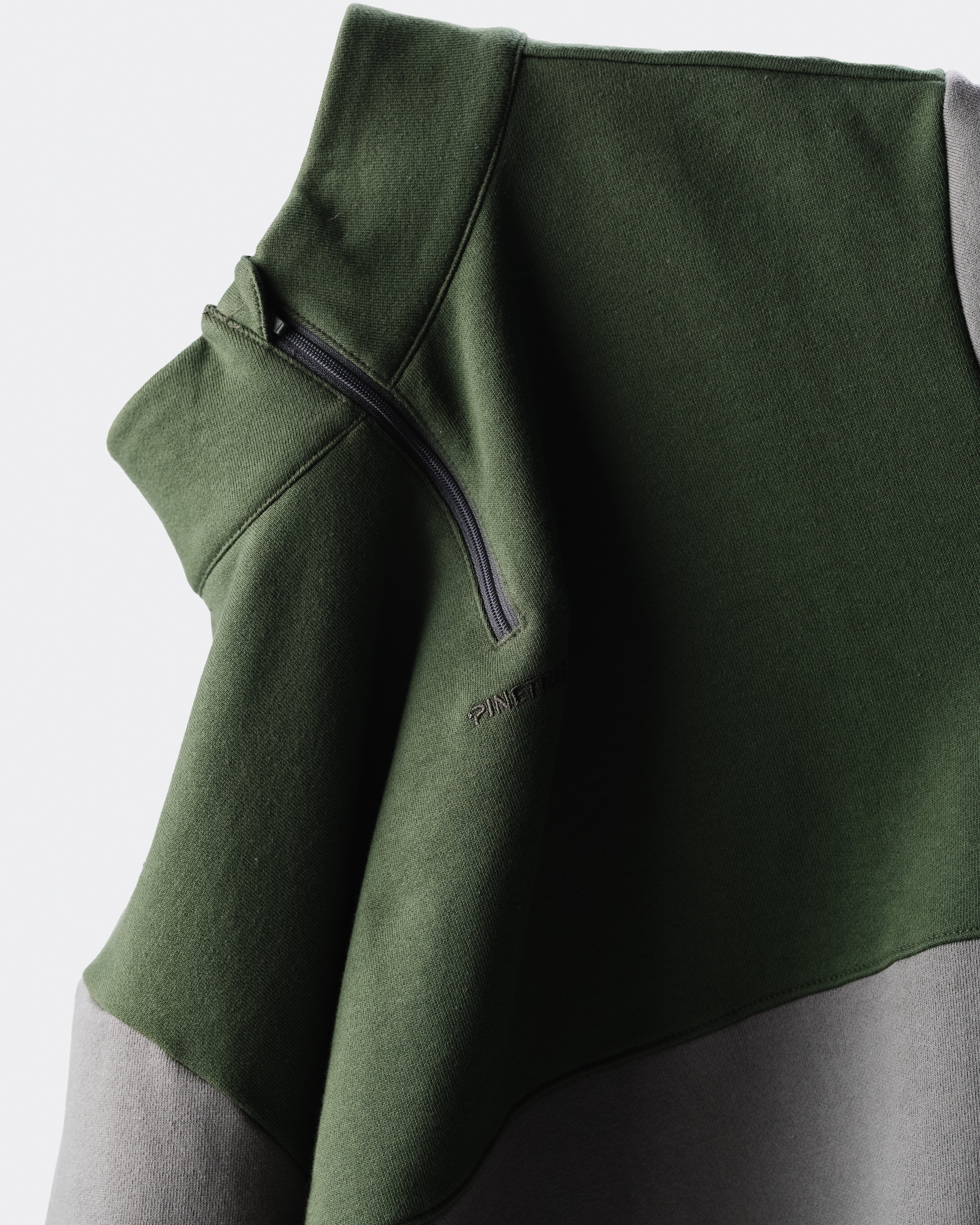Quarter zip long sleeve - Four Leaf Clover / Douglas Fir