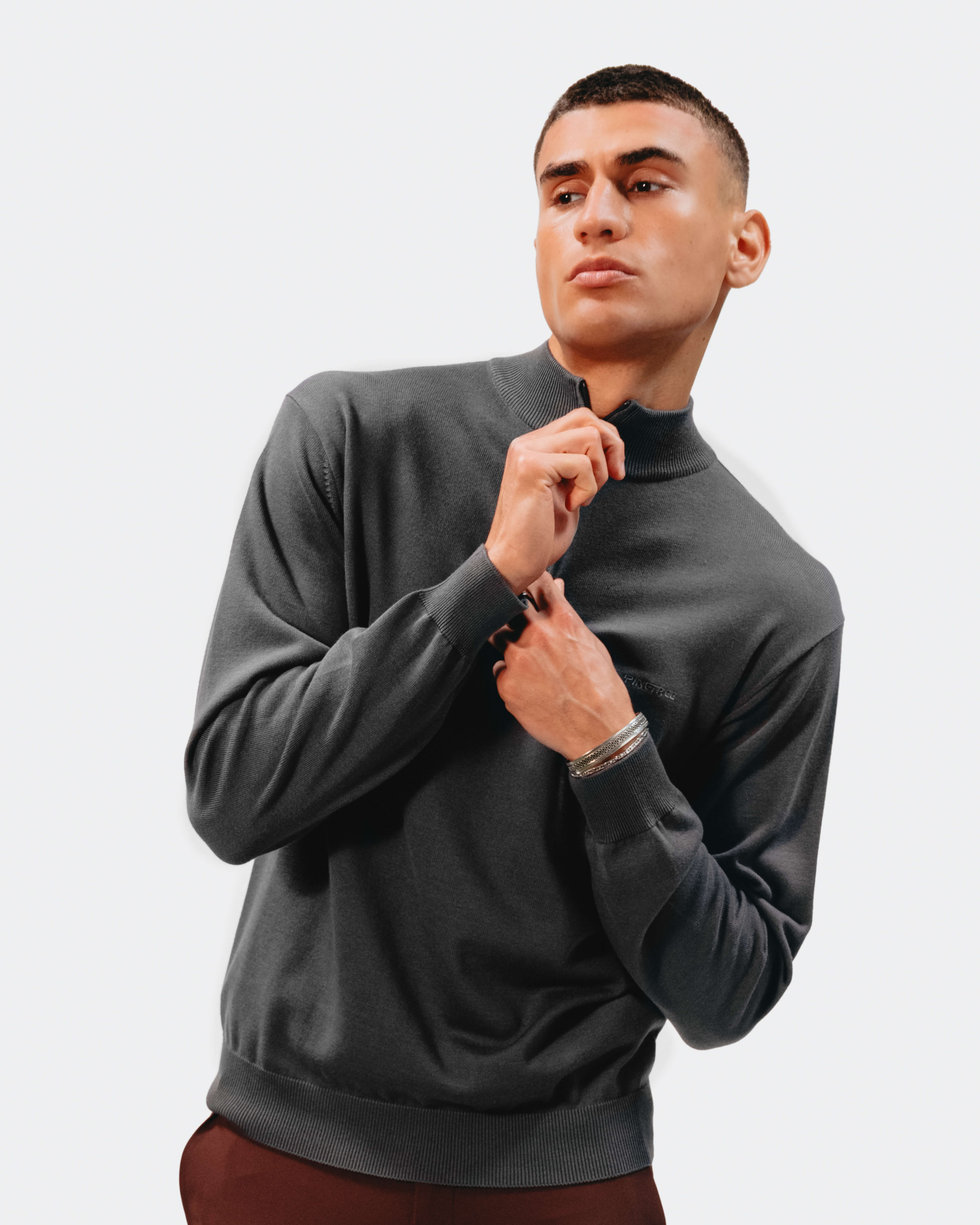 Echo Q-Zip Knit - Asphalt