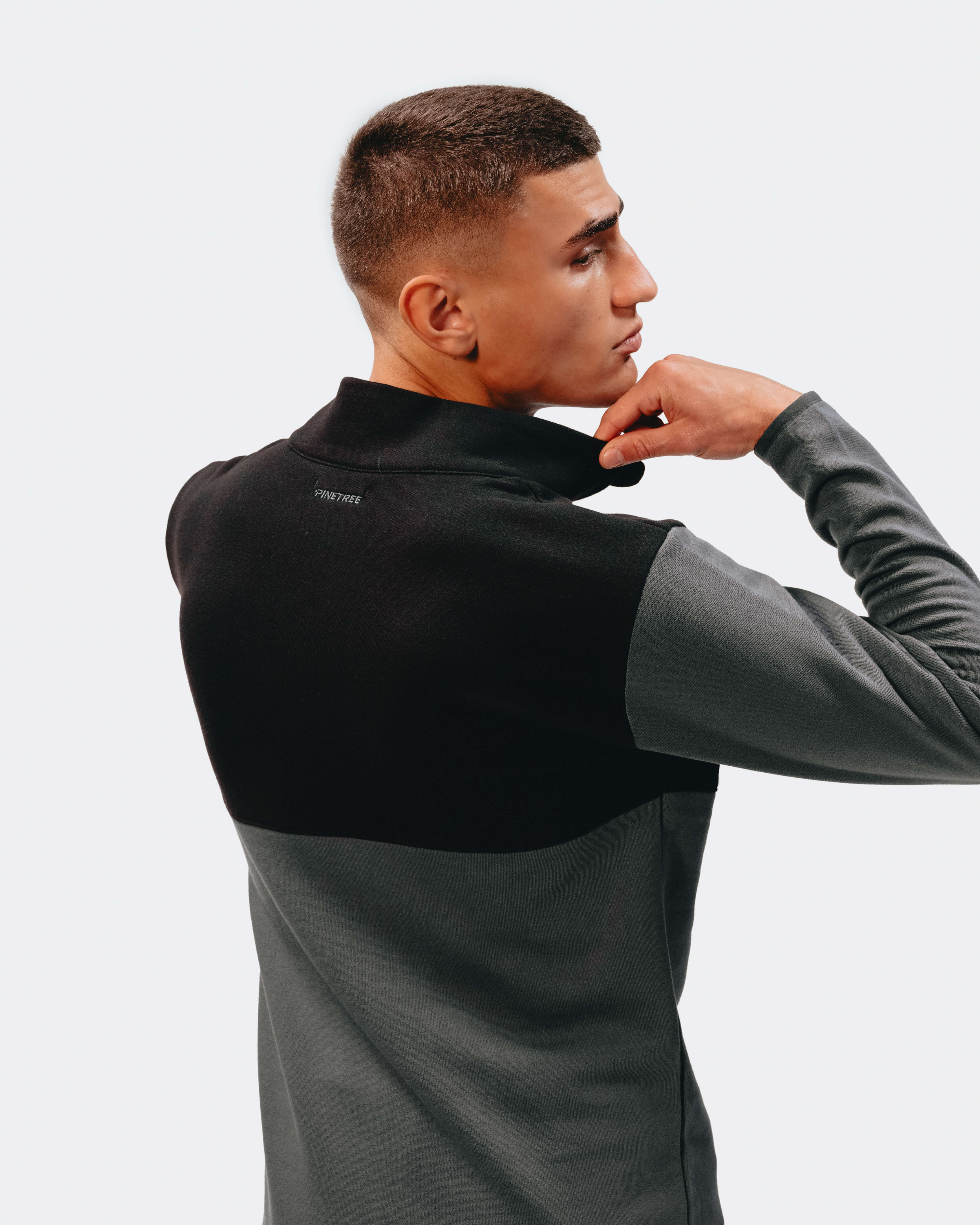 Quarter zip long sleeve - Meteorite / Asphalt