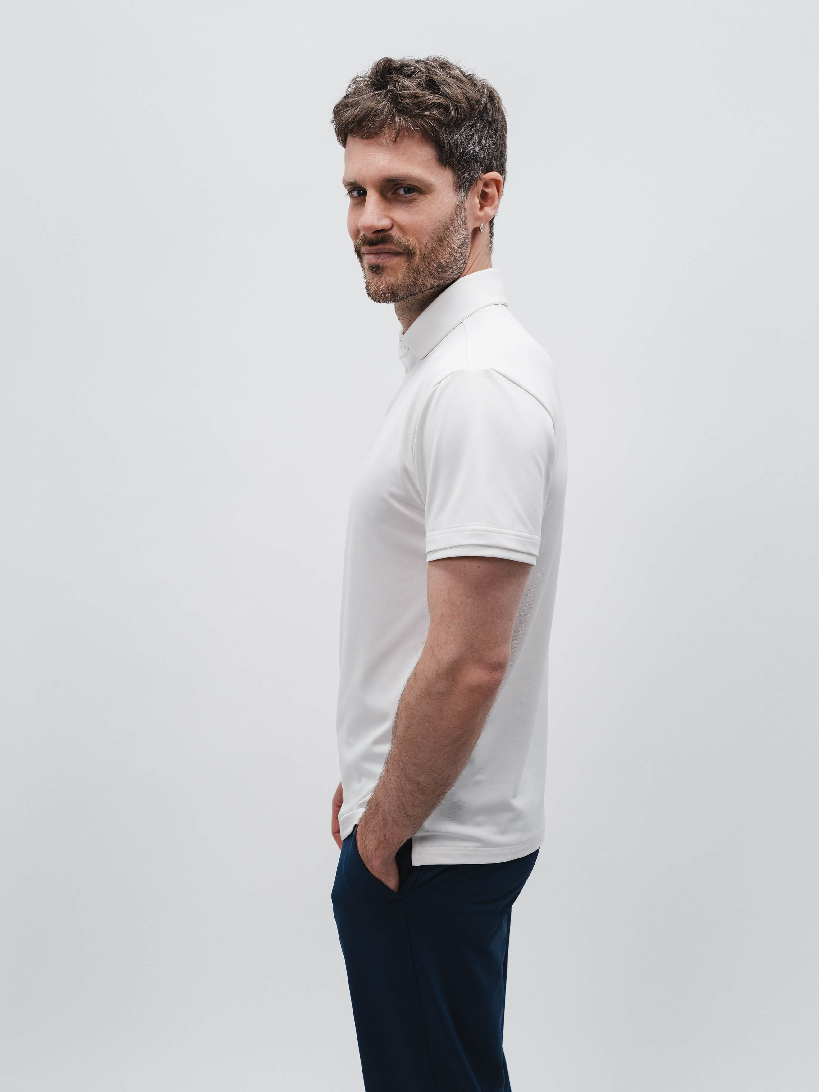 Tour Tech Polo - Cloud Dancer