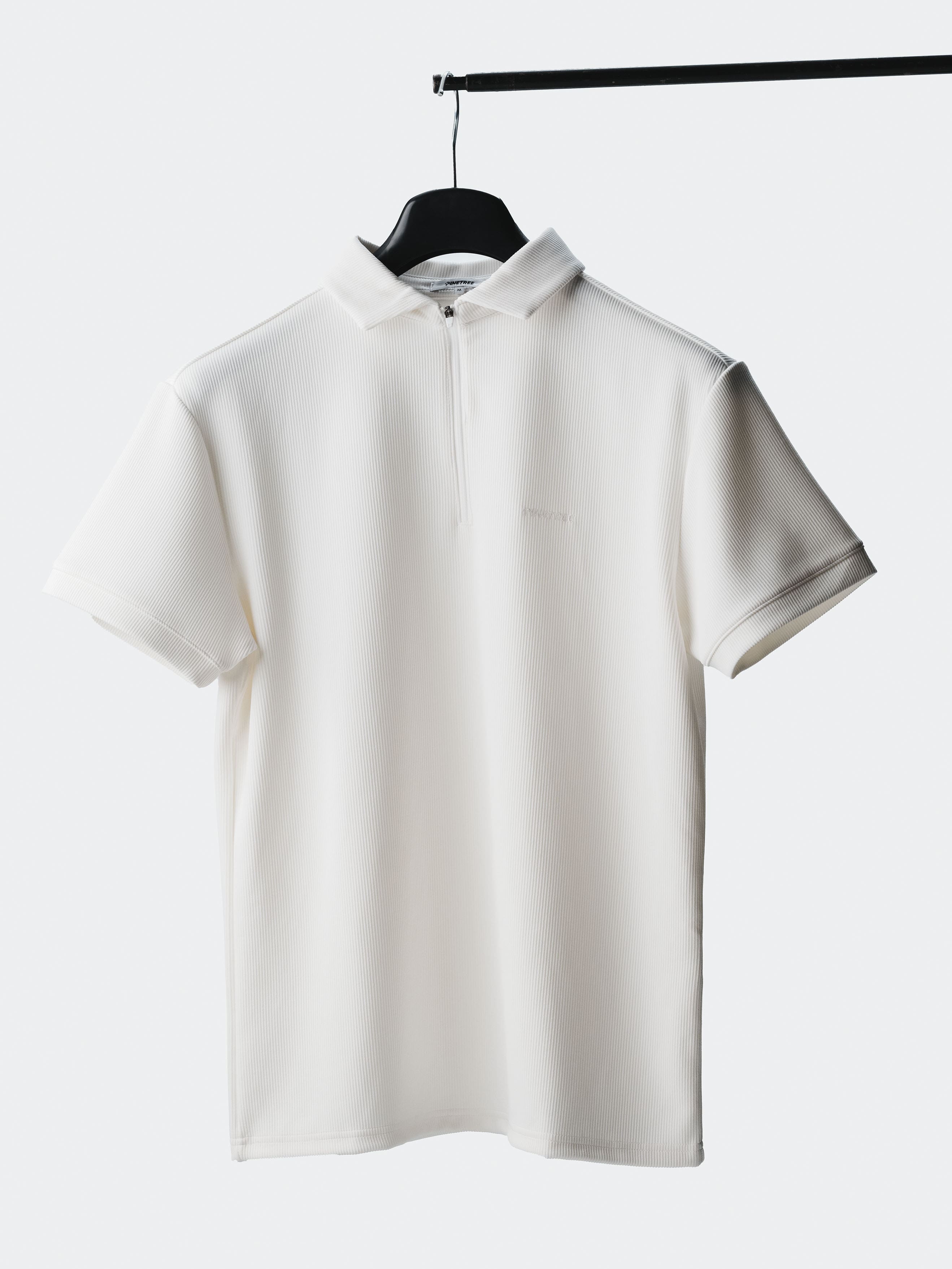 Contour Polo zipper - Cloud Dancer