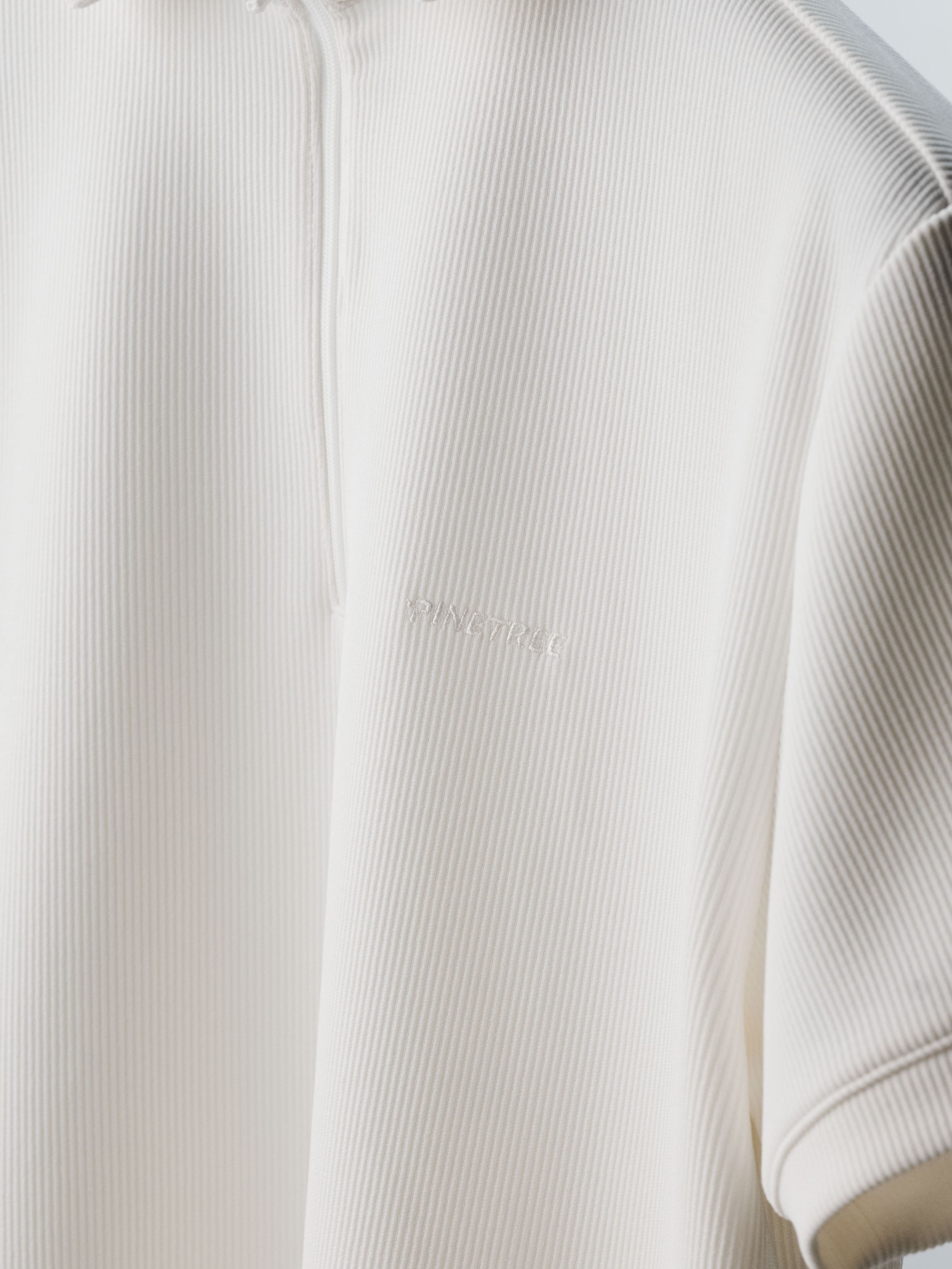 Contour Polo zipper - Cloud Dancer