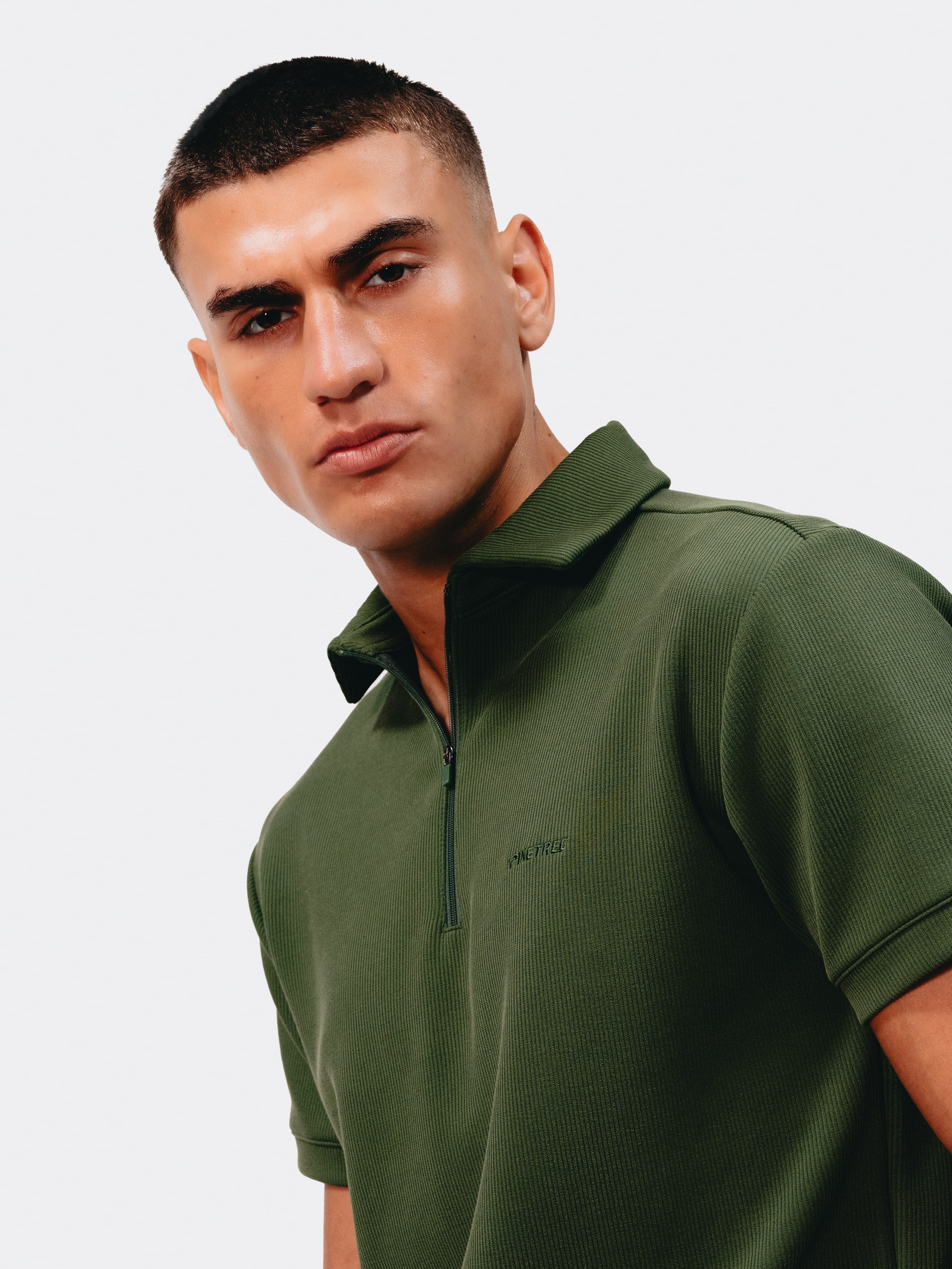 Contour Polo zipper - Douglas Fir
